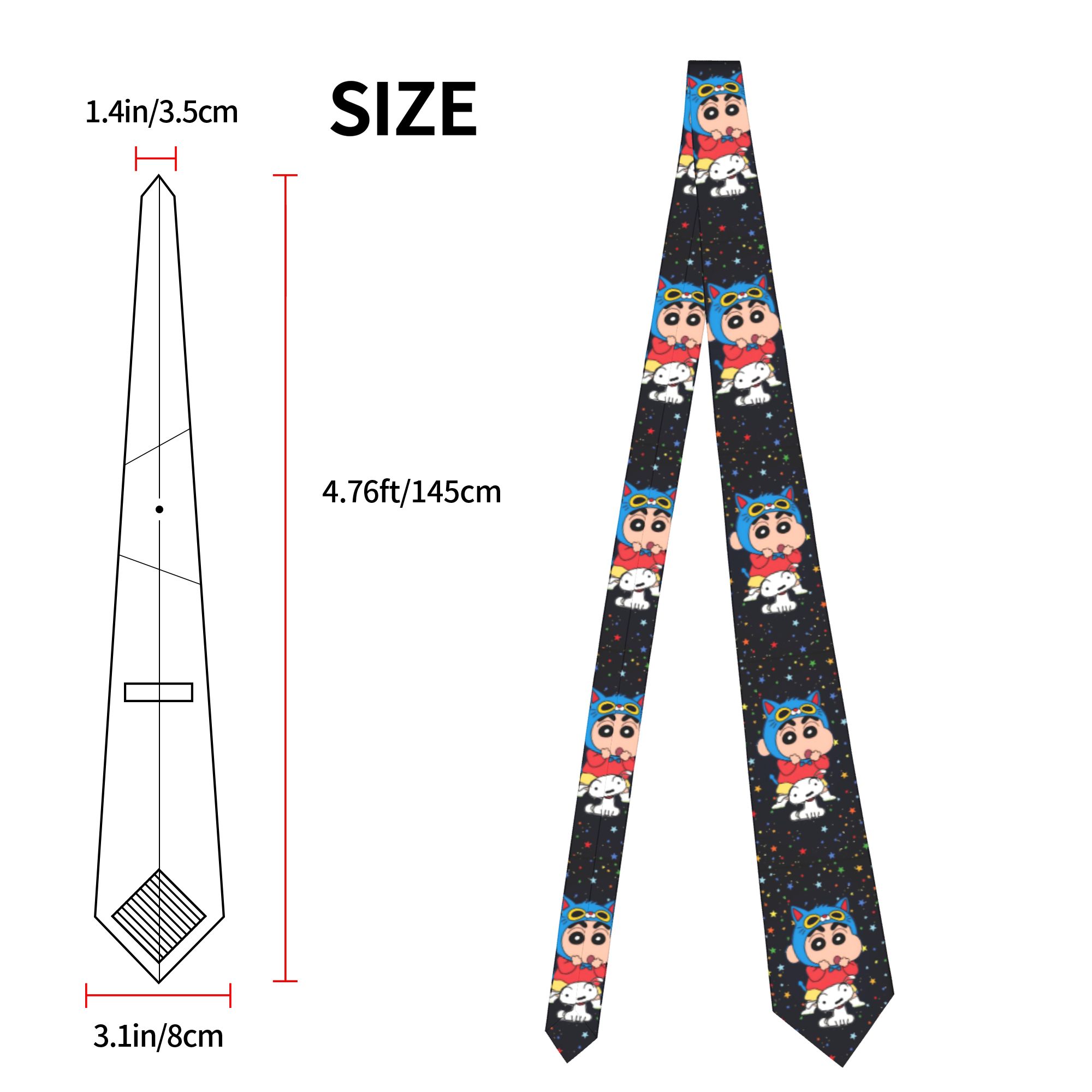 Neckties Shinchans Cat Stars M - Skinny Tie Men recension och pris