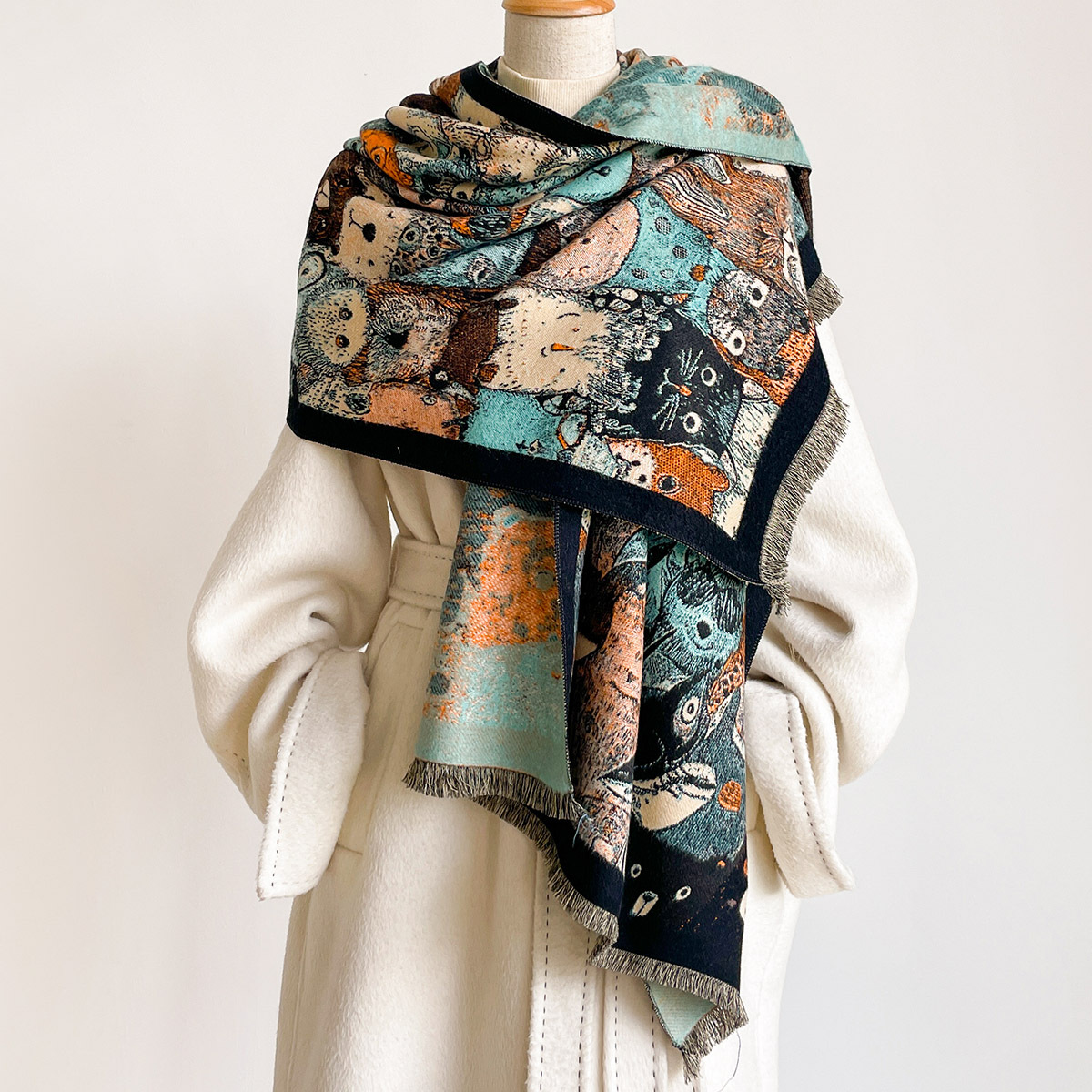 Women Imitation Cashmere Scarf - Pashmina Wrap Large recension och pris