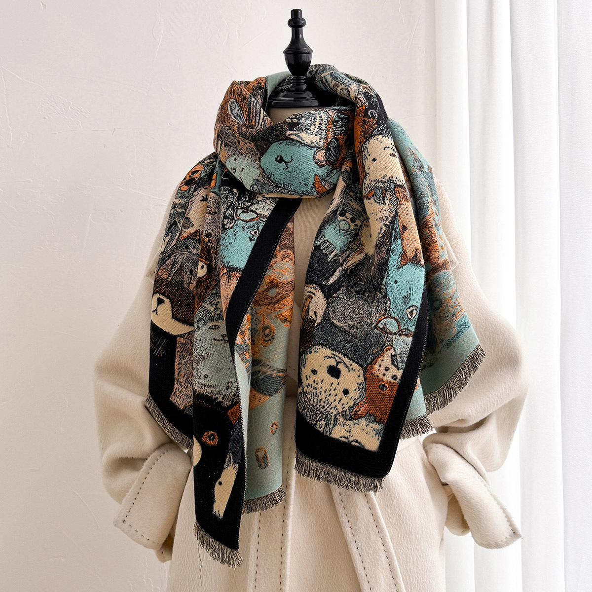 Women Imitation Cashmere Scarf - Pashmina Wrap Large recension och pris