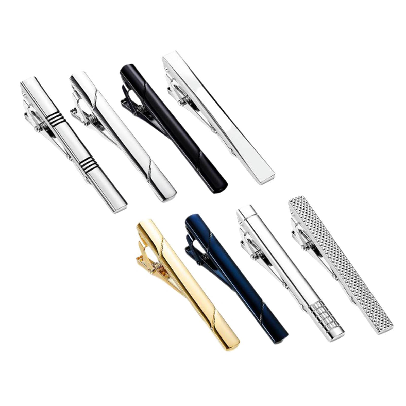 8x Tie Clips Simple Universal  - Tie Bar Set Gift recension och pris