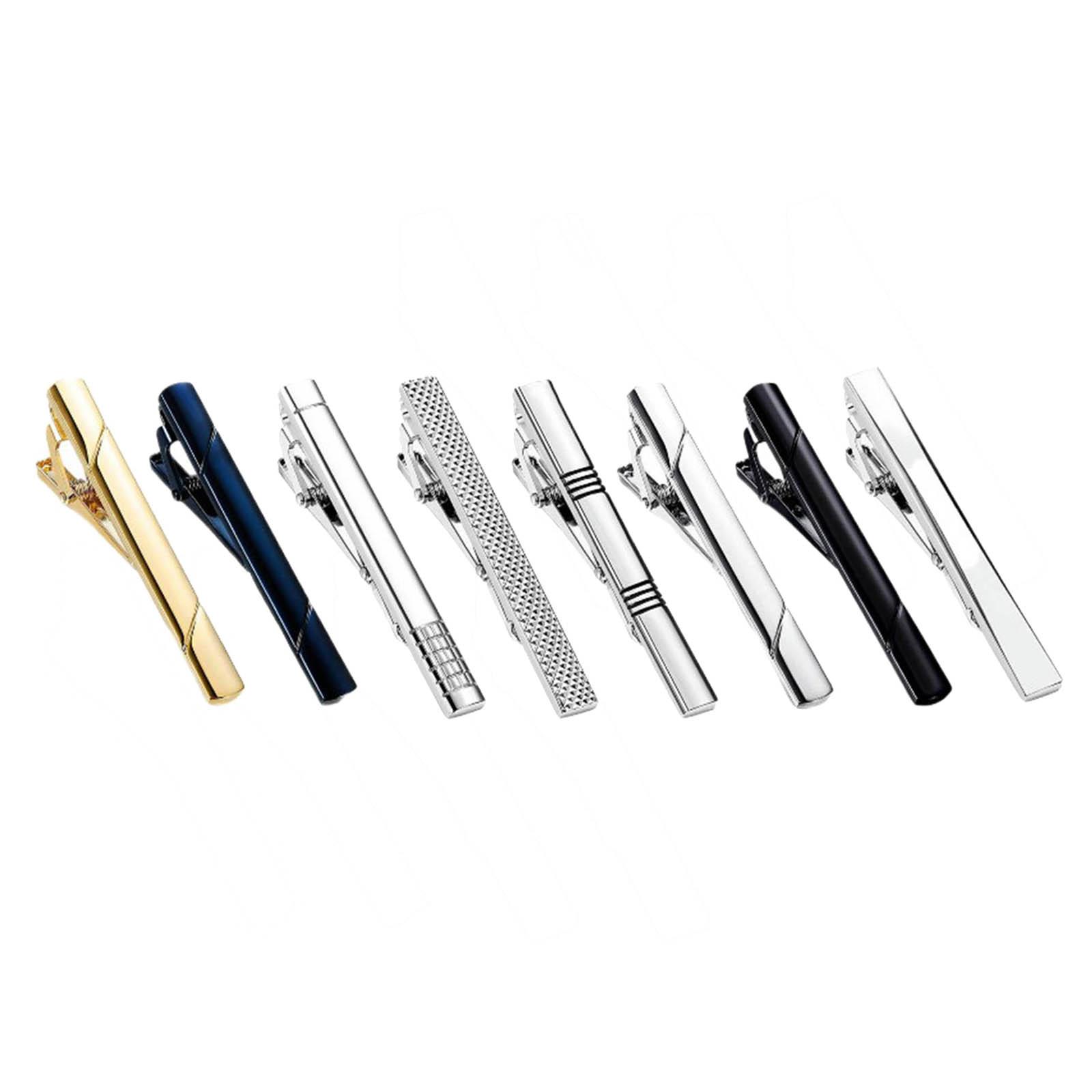 8x Tie Clips Simple Universal  - Tie Bar Set Gift recension och pris