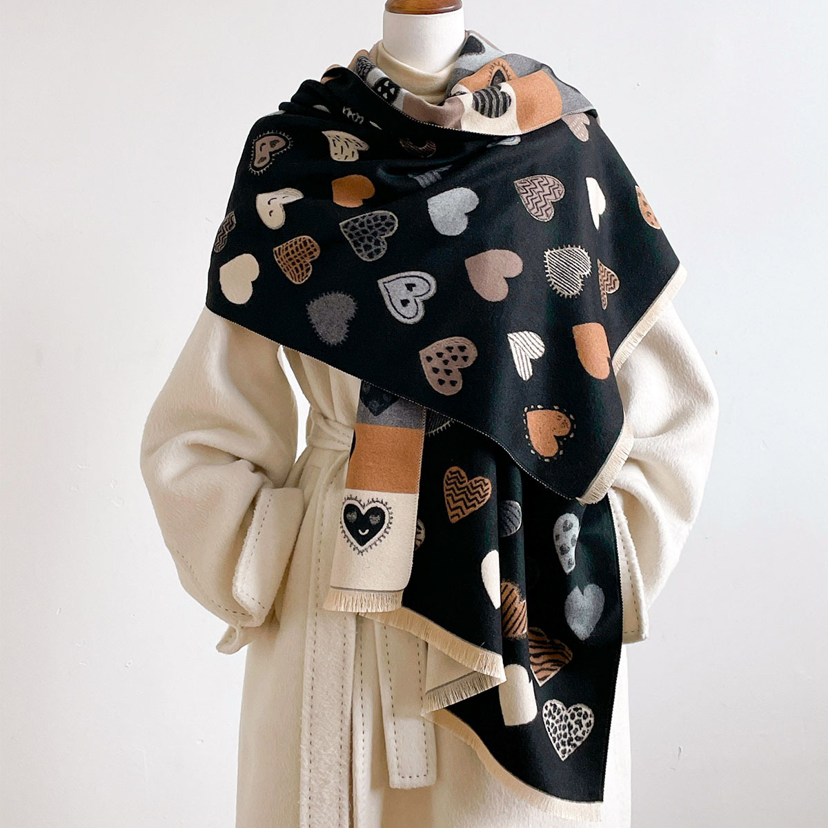 Women Imitation Cashmere Scarf - Pashmina Wrap Large recension och pris