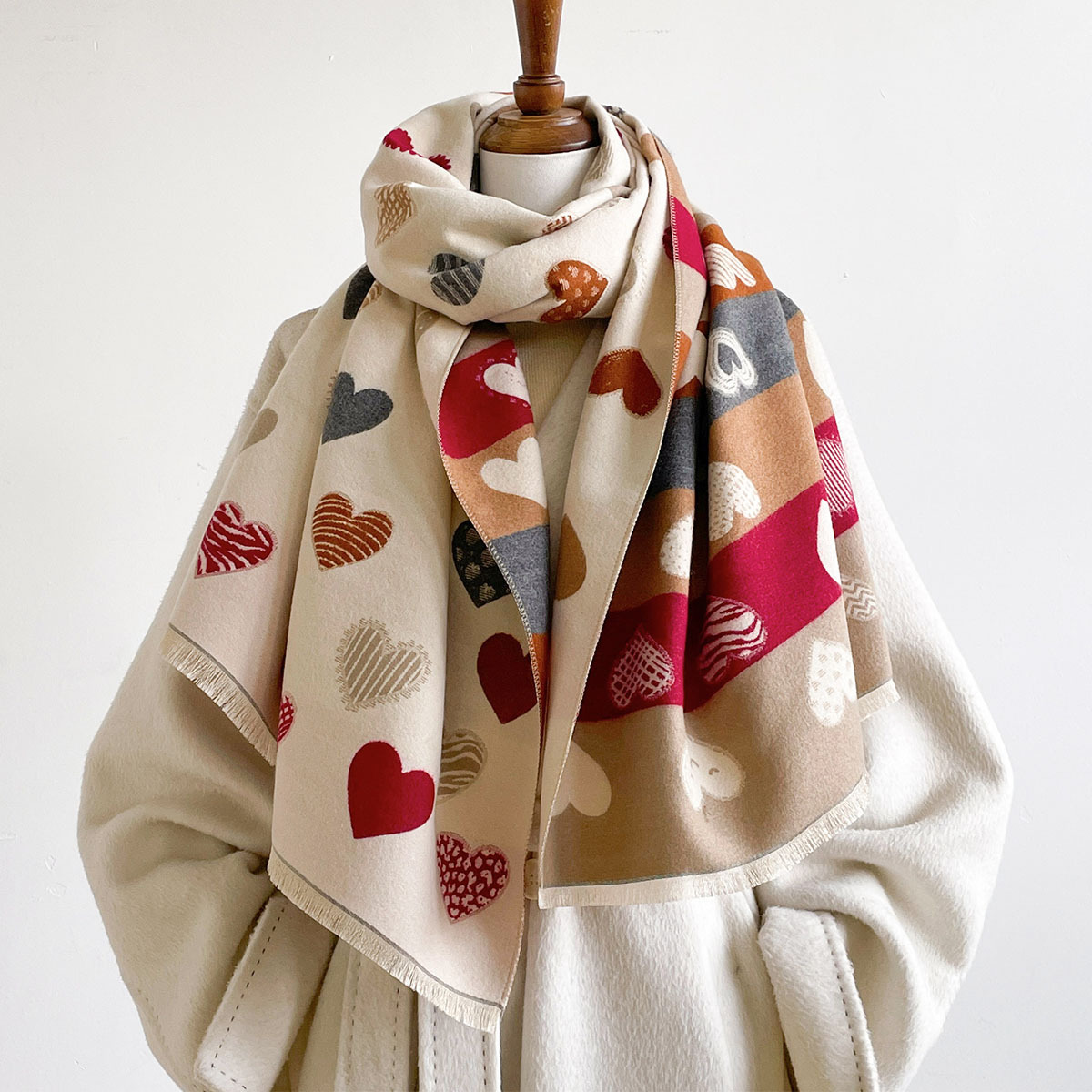 Women Imitation Cashmere Scarf - Pashmina Wrap Large recension och pris
