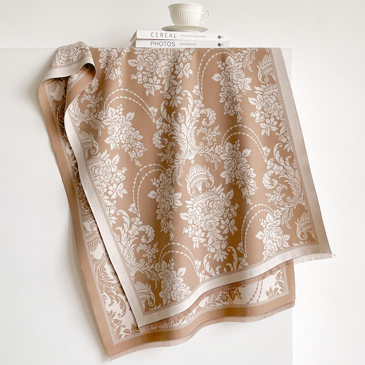 Imitation Cashmere Fringed Sca - Pashmina Wrap Large recension och pris