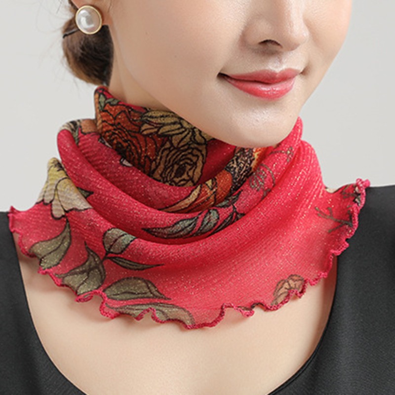 Spring Summer Chiffon Neck Col - Ascot Neck Scarf recension och pris